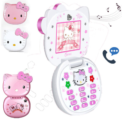 Unlocked Hello Kitty Flip Cute Lovely Small Mini Phone For Girl Kids Xmas Gifts $35.14