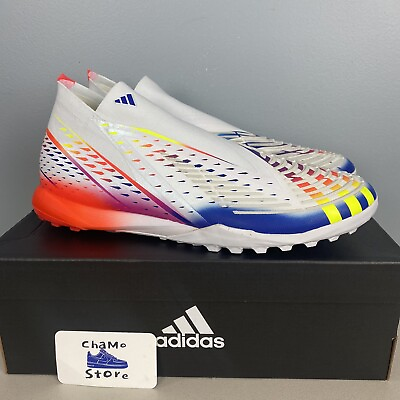 Adidas Predator Edge.1 TF GZ6101 White Football Soccer Turf Shoes Men Sz 13 #ad $61.56