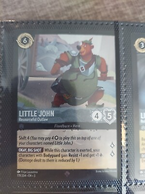 #ad FOIL Disney Lorcana: Into The Inklands Little John Resourceful Outlaw FOIL $3.95