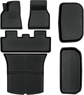 #ad Floor Mats Set for 2020 2024 Tesla Model Y 5 Seat XPE Cargo Liner All Weather $85.99