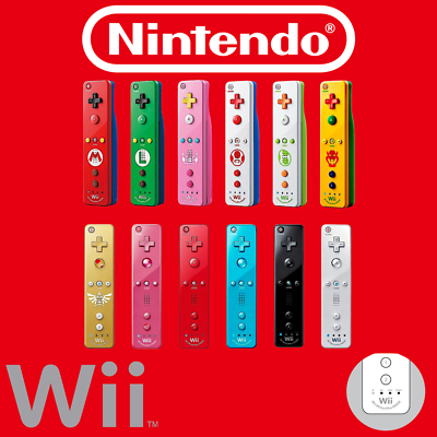 Official Wii Remote Nintendo Wiimote Motion Plus Inside 👾 Wii U OEM Controller $8.99