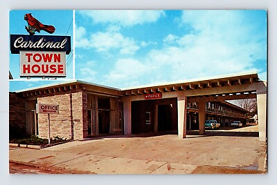 #ad Postcard South Carolina Florence SC Cardinal Town House Motel 1961 Posted Chrome $6.00