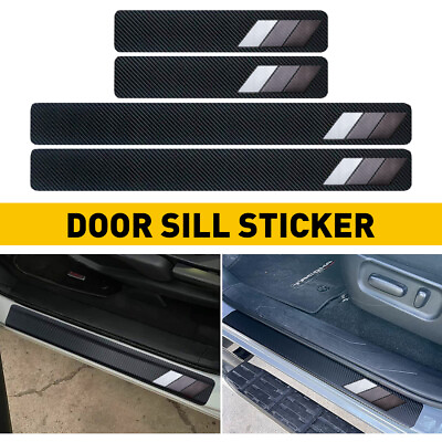 4 For Truck Accessory Toyota Door Sill Scuff Plate Cover Panel Protector Sticker $10.99