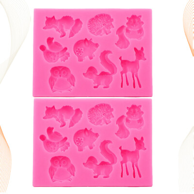 #ad #ad Silicone Candy amp; Chocolate Molds Shapes Cubes amp; Animals $8.54