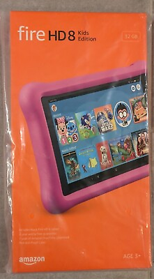 #ad Amazon Fire HD8 Kids Edition 32GB Tablet PINK Black Tablet Brand New In Box $107.00
