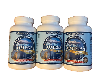 #ad Three Bottles of Advanced Seal Oil Omega3 500mg 300 softgel from Newfoundland $35.95