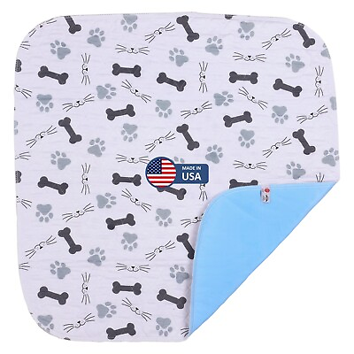 #ad 4 WASHABLE PEE PADS HOUSE TRAINING REUSABLE PUPPY PADS DOGGY UNDERPADS 34x36 $31.30