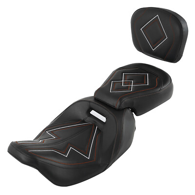 #ad Driver amp; Passenger Seat Backrest Fit For Harley Touring Street Glide 2009 2023 $148.00