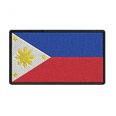 #ad PHILIPPINES FLAG PATCH EMBROIDERED SEW IRON ON DIY SOUVENIR TRAVEL $5.87