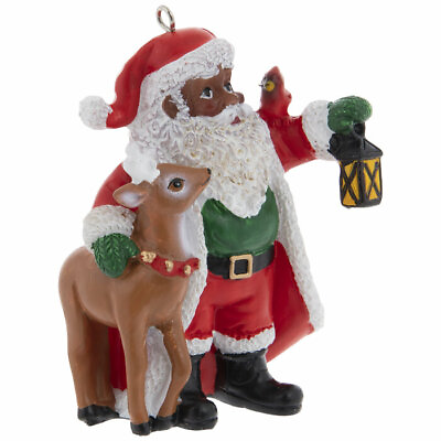 #ad Santa with Lantern amp; Reindeer Christmas Ornament XMAS Tree Ornaments GIFT IDEA $9.31