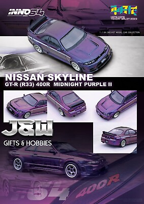 Inno64 Nissan Skyline GTR R33 Nismo 400R Midnight Purple II HK Toy Salon 1 64 $21.96