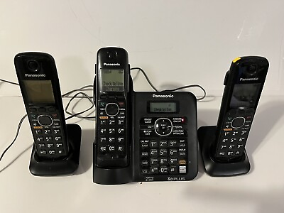 #ad Panasonic KX TG6641 Cordless Digital Phone System With 2 Extra Handsets And Base $29.74