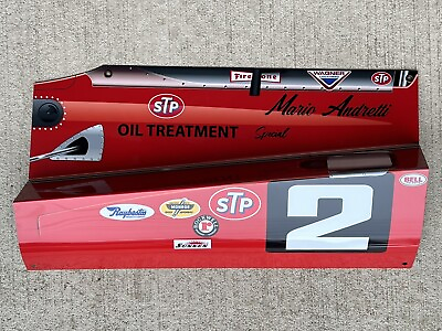 #ad WOW 1969 Indy 500 Mario Andretti Brawner Hawk Ford Race Car Side View Sign $59.00