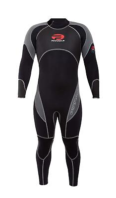 #ad Pinnacle Women#x27;s Venture 3mm Full Black with Gray Wetsuit $149.95