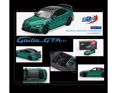 #ad BBR Models Alfa Romeo Giulia GTAm Verde Montreal 1 64 $17.99