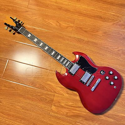 Red SG Standard Electric Guitar 22 frets 6 tring Mahogany Body NeckFast Shipping $278.00