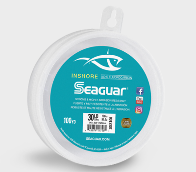 #ad Seaguar Inshore Fluorocarbon Leader Wheel 100 Yards Surf Jetty amp; Flats Fishing $22.68