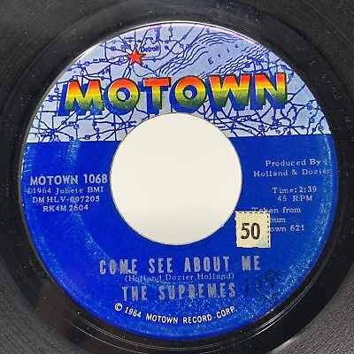 #ad Supremes Come See About Me Always in My Heart 45 Motown $4.00