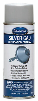 #ad Eastwood Acrylic Silver CAD Lacquer Paint Aerosol 12 oz Touchup Spray Paint $24.99