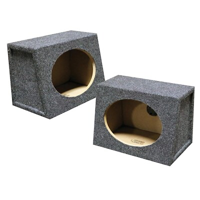 #ad 2 x QPOWER SINGLE 6×9quot; 6x9 INCH SEALED ANGLED FRONT EMPTY SPEAKER BOXES $29.99