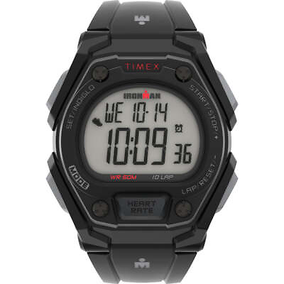 #ad Timex Mens Ironman Classic w Activity HR Black TW5M49500 $63.99