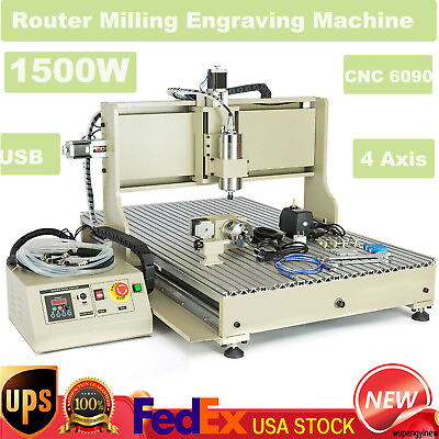 #ad 1500W USB 4Axis CNC 6090 Router Milling Engraving Machine Metal Engraver Tool $1852.50