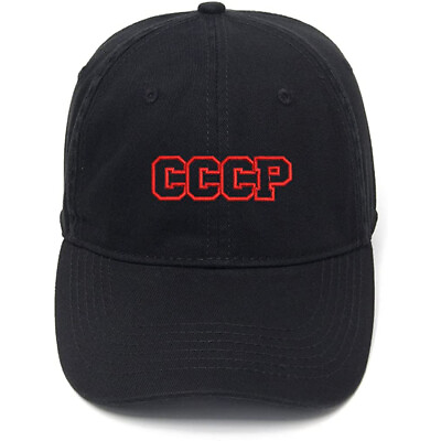 #ad Men#x27;s Baseball Cap USSR CCCP Embroidery Hat Cotton Embroidered Baseball Caps $16.99