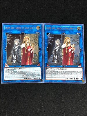 YUGIOH ISOLDE TWO TALES OF THE NOBLE KNIGHTS EXFO EN094 1ST ULTRA X2 NM $14.99