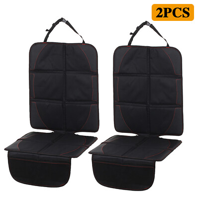 #ad 2PCS Car Seat Cover Protector Premium Waterproof Thick Padded w Storage Pocket $28.99