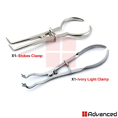 #ad Endodontic Stokes Clamp Rubber Dam Ivory Light Weight Forceps Restorative Lab CE $21.69