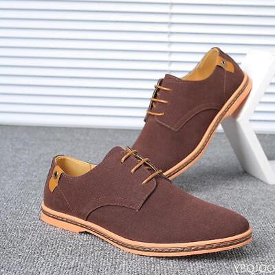 #ad Men#x27;s Suede European style leather Shoes oxfords Casual Multi Size Fashion $26.99