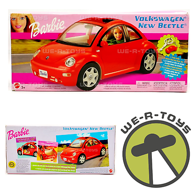 #ad Barbie Volkswagen New Beetle Red 2003 Mattel 47539 $104.97
