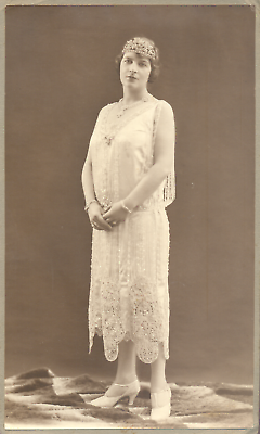 #ad 28x16cm Marie de Yougoslavie ? par Desgranges à Nice c.1926 EUR 58.00