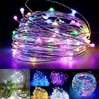 USB Twinkle LED String Fairy Lights 5 10M 50 100LED Copper Wire Party Home Decor $7.43
