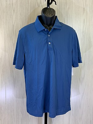 #ad Men#x27;s Regular Fit Quick Dry Golf Polo Shirt Size M Blue NEW $5.99