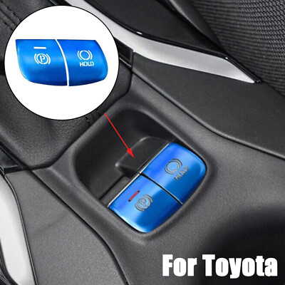 #ad Blue Aluminum Alloy Car Function Button Trim Sticker For Toyota Corolla 2019 24 $18.50