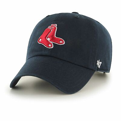 #ad Mens 47 Brand Boston Red Sox Clean Up Strapback Navy Blue $23.99