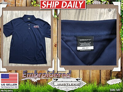#ad Planet Nissan Owner First Embroidered Golf Polo Shirt Employee Large L Men Blue $17.99