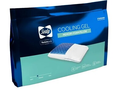 Sealy Posturepedic Cooling Gel Memory Foam Pillow CC NWT $44.99