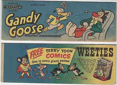 #ad WEETIES AUSTRALIAN CEREAL GIVEAWAY PROMO GANDY GOOSE MISSION ACCOMPLISHED F VF $89.00