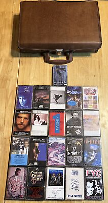 #ad Vintage Rock Cassette Tape Lot Of 21 With Case Mixed See Pictures Preowned $59.95