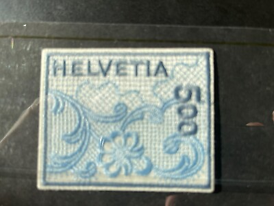 #ad Switzerland Scott 1075 Year 2000 Worlds First Embroidered Stamp $12.00
