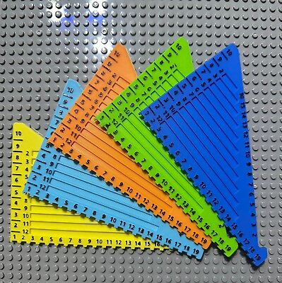 #ad Brick Ruler Triangle Tool Measures LEGO parts 3D PRINTED *Message For Color** $10.99