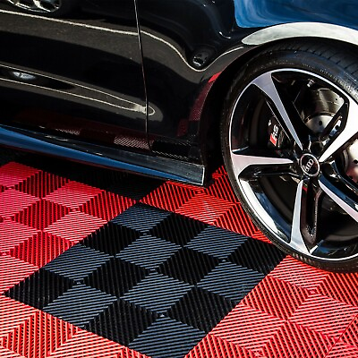 #ad FlooringInc Nitro Vented Garage Floor Tiles Snow Water Drainage 12quot;x12quot; $121.49