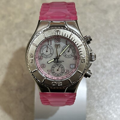 #ad New TechnoMarine Pink Chronograph Watch $200.00