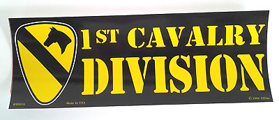 #ad 1ST CAVALRY DIVISION US ARMY Military Bumper Sticker BM0016 EE $4.99