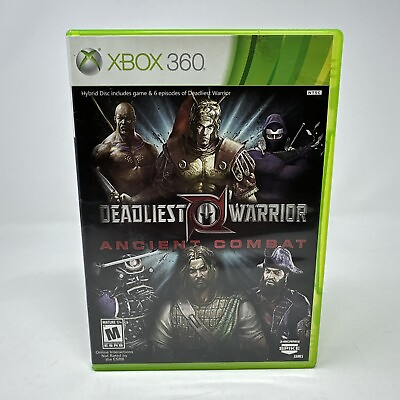 #ad Deadliest Warrior: Ancient Combat Microsoft Xbox 360 2012 NO MANUAL TESTED $17.99