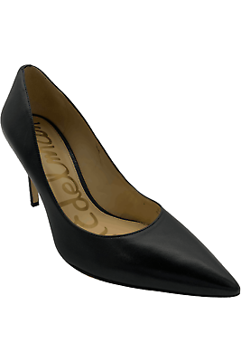 #ad Sam Edelman Hazel Leather Pointed Toe Pump Black $54.99