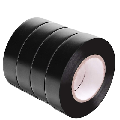 #ad Electrical Tape 4 Pack 15M 0.6 Inch Black Electrical Insulation Tape 50 Feet B $16.24