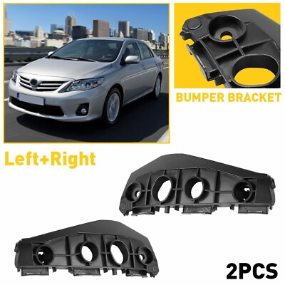 #ad For 2011 2013 Toyota Corolla Front Bumper Support Brackets w 6 Clips Accessories $11.99